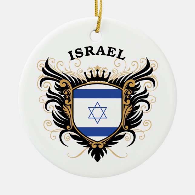 Israel Ceramic Tree Decoration (Front)