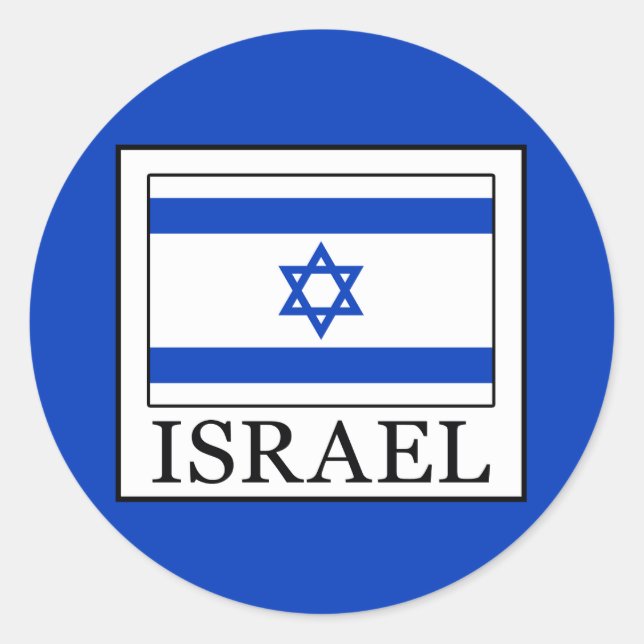 Israel Classic Round Sticker (Front)