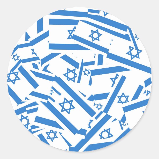 Israel Collage Classic Round Sticker (Front)