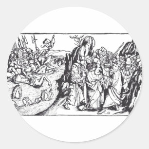 Israel crosses the Red Sea Classic Round Sticker