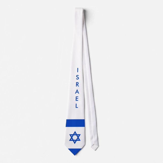 Israel customise flag tie (Front)