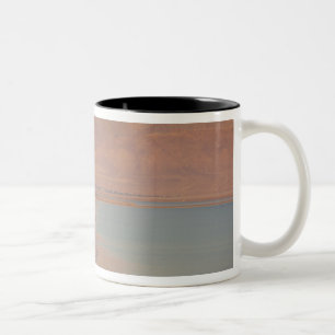 Israel, Dead Sea, Ein Bokek, Dead Sea, dusk 2 Two-Tone Coffee Mug
