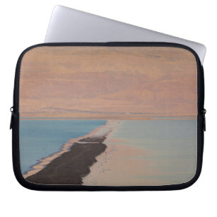 Israel, Dead Sea, Ein Bokek, Dead Sea, dusk Laptop Sleeve