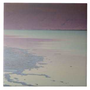 Israel, Dead Sea, Ein Bokek, Dead Sea, dusk Tile