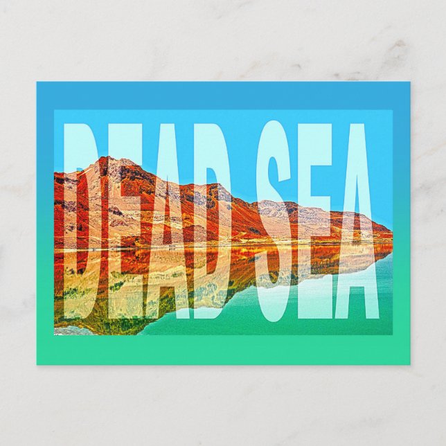 israel dead sea  postcard (Front)