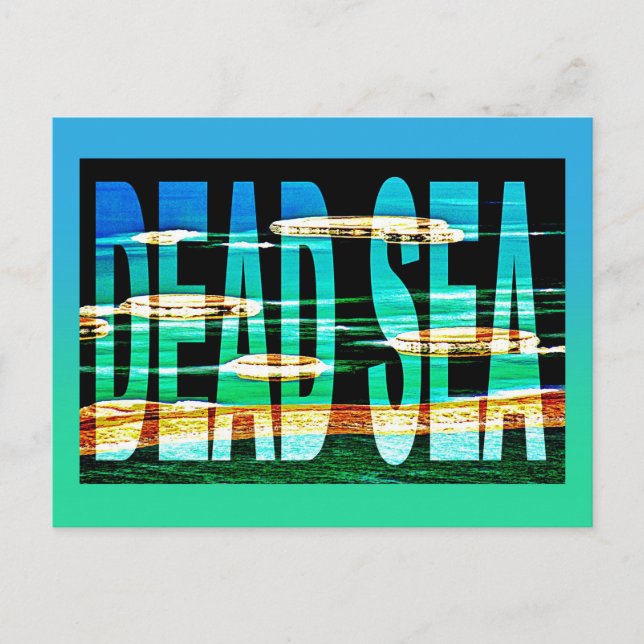 israel dead sea  postcard (Front)