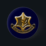 Israel Defense Forces 6 Cm Round Badge<br><div class="desc">Modifiqúelo para requisitos particulares con su propio diseño, o cualquiera los nuestros.</div>