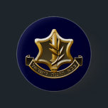 Israel Defense Forces 6 Cm Round Badge<br><div class="desc">Modifiqúelo para requisitos particulares con su propio diseño,  o cualquiera los nuestros.</div>