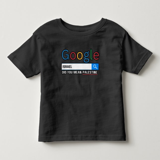 israel did you mean Palestine research graghic tee (Front)