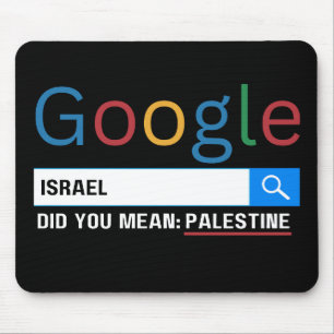 israel did you mean Palestine research graghic tee Mouse Mat