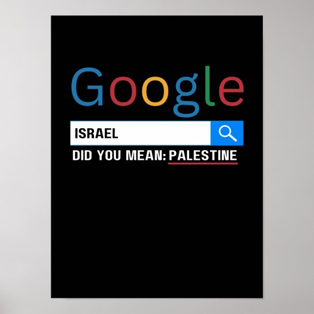 israel did you mean Palestine research graghic tee Poster (Front)