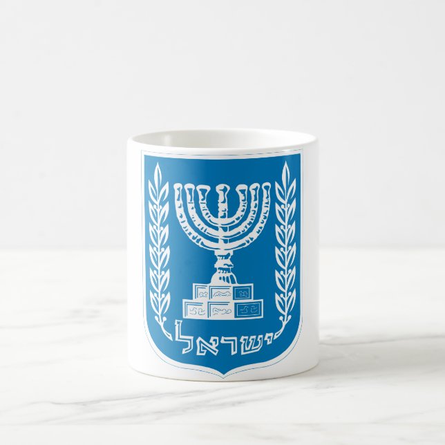 israel emblem coffee mug (Center)