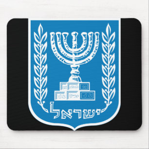israel emblem mouse mat