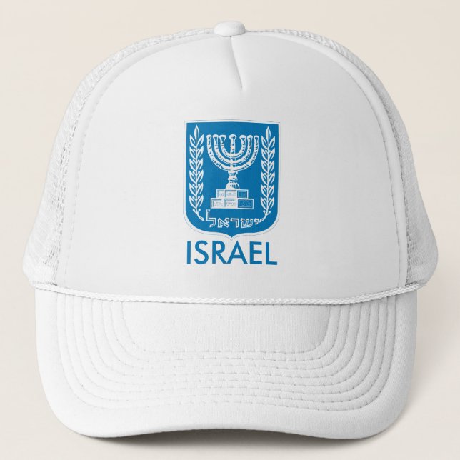 israel emblem trucker hat (Front)