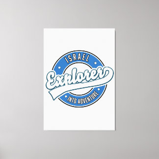 Israel explorer into adventure canvas print