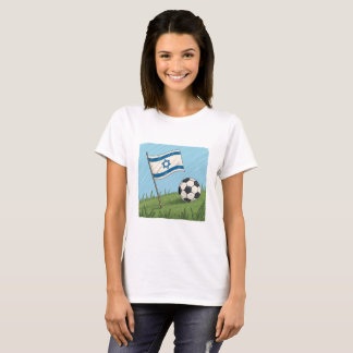 Israel flag and soccer ball T-Shirt