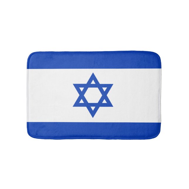 Israel flag bath mat (Front)