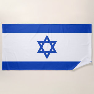 Israel flag beach towel