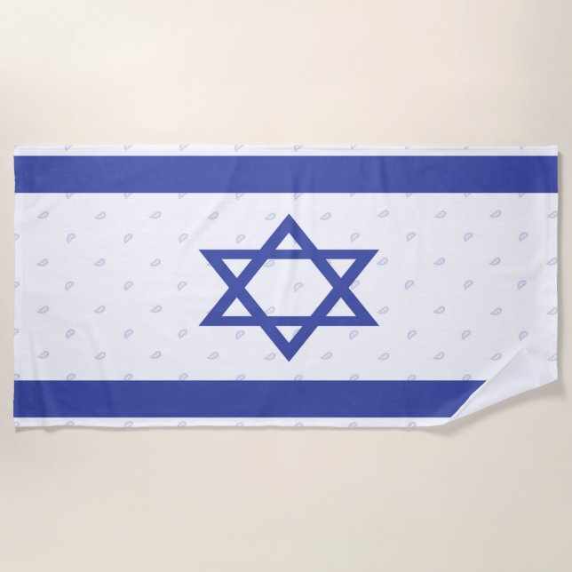 Israel Flag Beach Towel (Front)