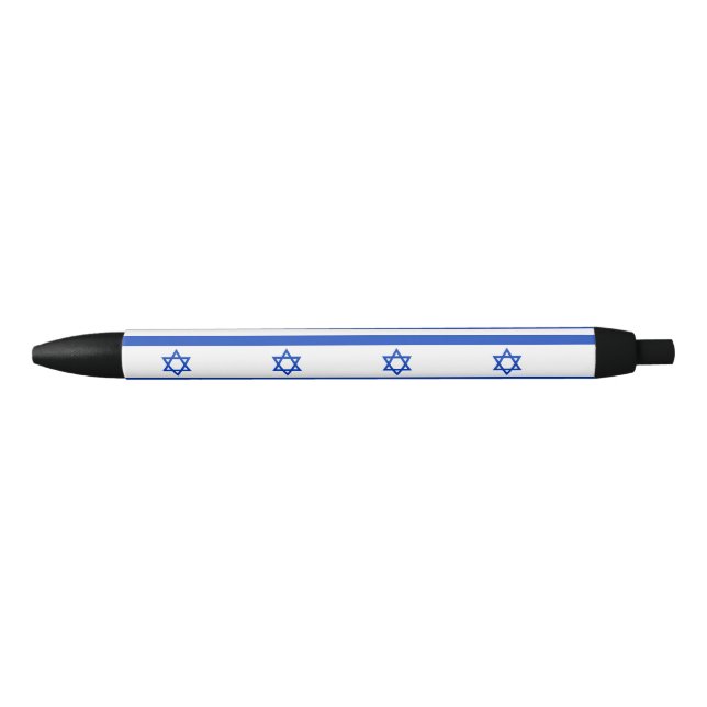 Israel Flag Black Ink Pen (Front)