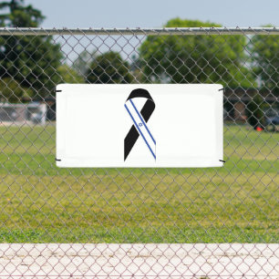 Israel flag black ribbon sign banner
