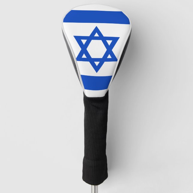 Israel flag blue Star of David Golf Head Cover (Front)