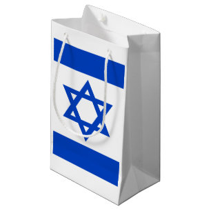 Israel flag blue Star of David Small Gift Bag