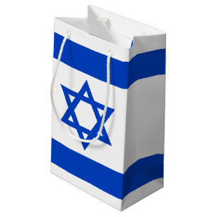 Israel flag blue Star of David Small Gift Bag