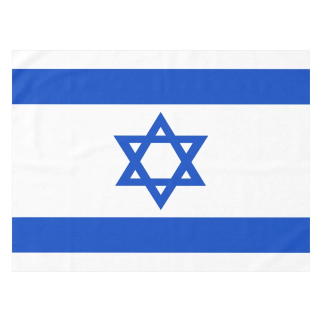 Israel flag blue Star of David Tablecloth (Front (Horizontal))