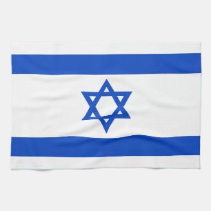Israel flag blue Star of David Tea Towel
