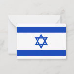 Israel flag blue white modern pattern patriotic card<br><div class="desc">Israel flag blue and white modern pattern patriotic note card,  greeting card.
Israeli Flag.</div>