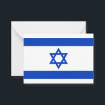 Israel flag blue white modern pattern patriotic card<br><div class="desc">Israel flag blue and white modern pattern patriotic note card,  greeting card.
Israeli Flag.</div>