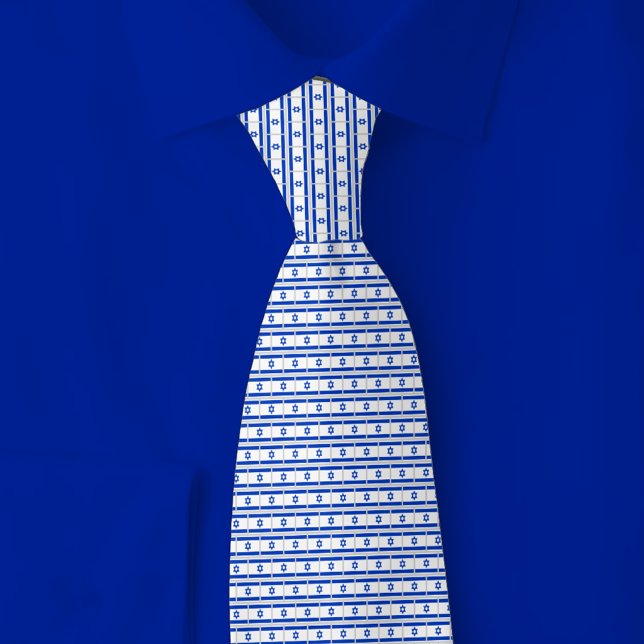 Israel Flag Brick Pattern Tie (Creator Uploaded)