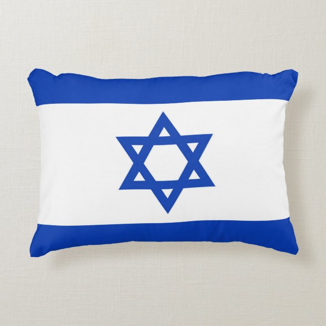 Israel flag decorative cushion (Front)