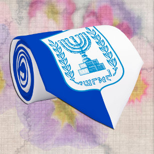 Israel Flag, Emblem, business fashion / Israel Tie