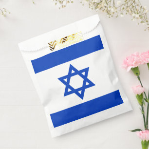 Israel flag favour bags
