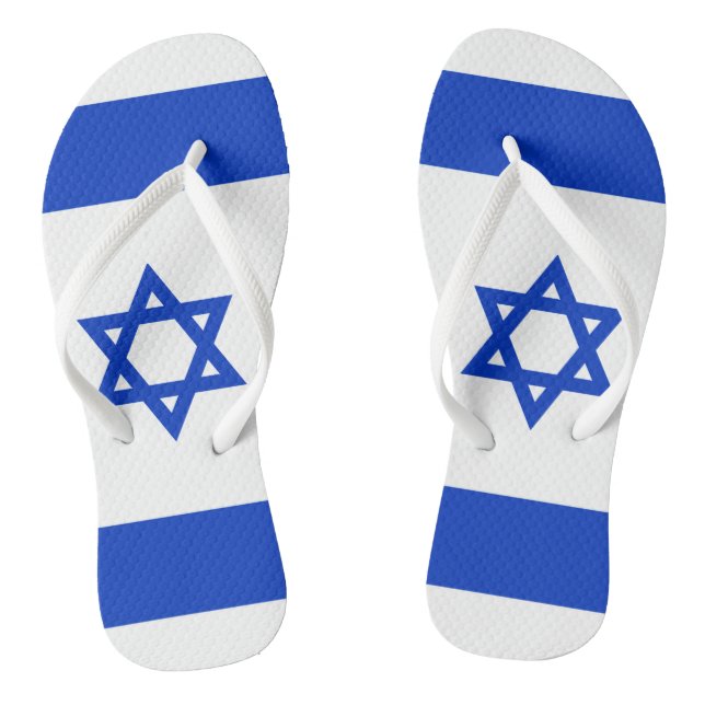 Israel Flag Flip Flops (Footbed)