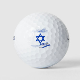 Israel flag golf balls