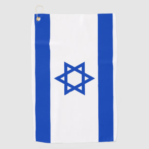 Israel flag golf towel
