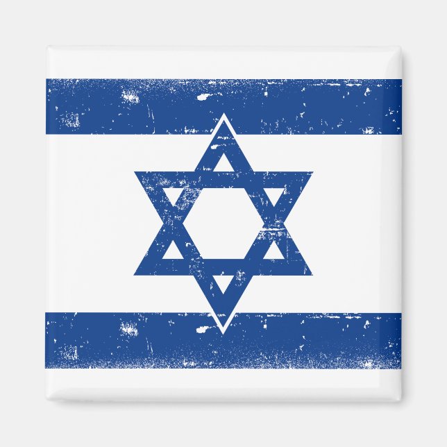 Israel Flag Grungge Magnet (Front)