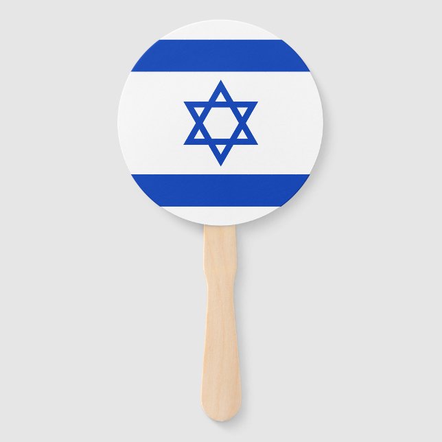 Israel Flag Hand Fan (Front)
