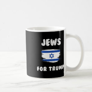 Israel Flag Jews For Trump Coffee Mug