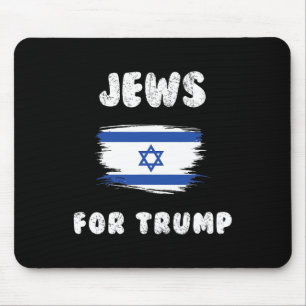 Israel Flag Jews For Trump Mouse Mat