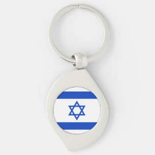 Israel Flag Key Ring