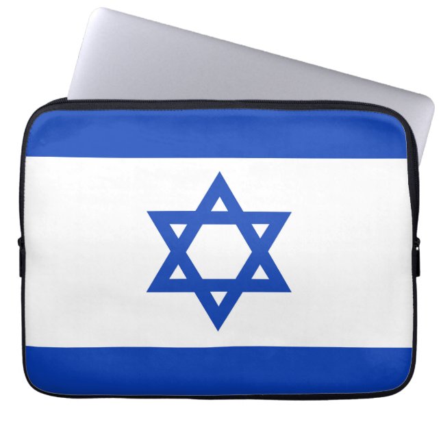 Israel flag laptop sleeve (Front)