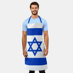 Israel flag modern patriotic  apron
