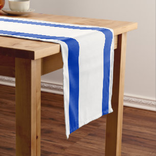 Israel flag modern patriotic short table runner
