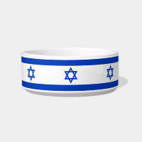 Israel flag modern pattern patriotic dog cat