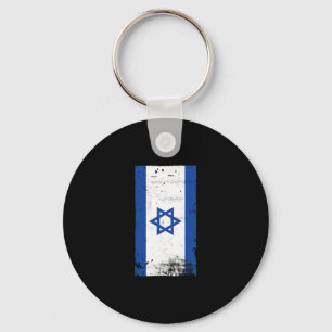 Israel Flag Patriotic Zionism Jewish Pride Key Ring