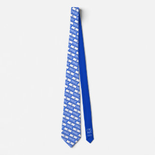 Israel Flag Pattern Tie